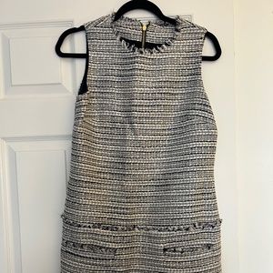 Sail to sable size 6 blue tweed dress